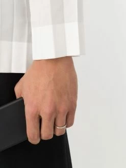 Le Gramme anneau en or blanc 18ct à détails gravés