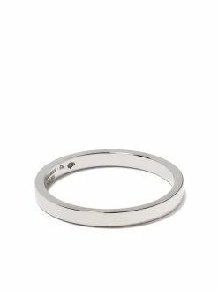 Le Gramme anneau en or blanc 18ct à détails gravés