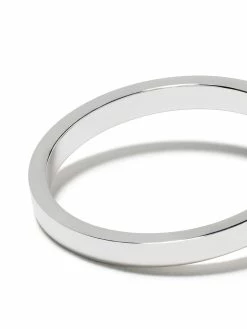 Le Gramme anneau en or blanc 18ct à détails gravés