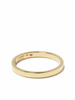 Le Gramme anneau en or blanc 18ct à détails gravés