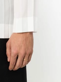 Le Gramme anneau en or blanc 18ct à détails gravés