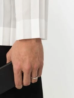 Le Gramme bague Vertical Guilloche 5g en or blanc 18ct