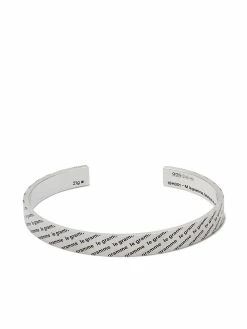Le Gramme bracelet jonc à logo imprimé