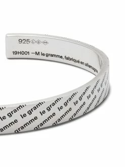 Le Gramme bracelet jonc à logo imprimé