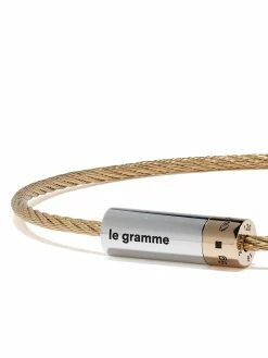 Le Gramme bracelet en or 18ct bicolore
