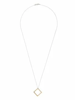 Le Gramme collier en or 18ct à pendentif carré