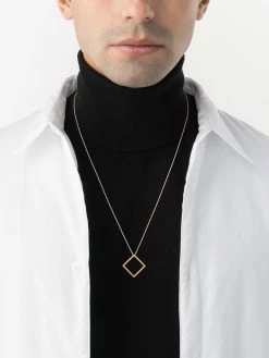 Le Gramme collier en or 18ct à pendentif carré