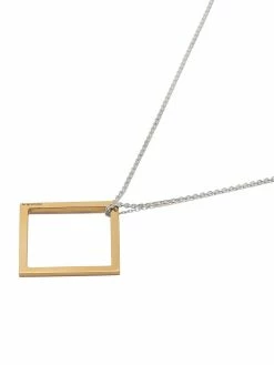 Le Gramme collier en or 18ct à pendentif carré
