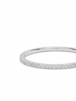 Le Gramme bague 1g en or blanc 18ct pavée de diamants