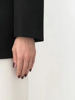 Le Gramme bague 1g en or blanc 18ct pavée de diamants