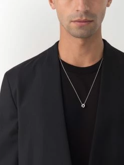 Le Gramme collier Entrelacs en argent sterling à pendentif