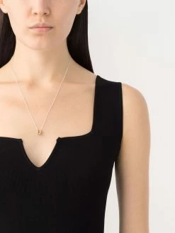 Le Gramme collier 3g Entrelacs en argent sterling et or 18ct à pendentif