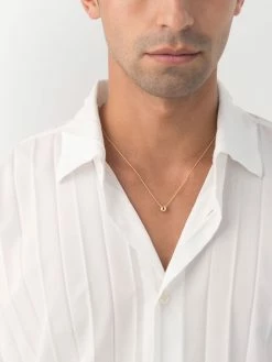 Le Gramme collier 1g Entrelacs en or 18ct à pendentif