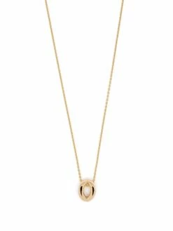 Le Gramme collier en or 18ct à logo gravé