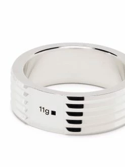 Le Gramme bague à logo gravé