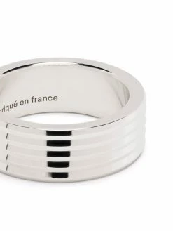Le Gramme bague à logo gravé