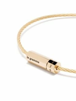 Le Gramme bracelet Octagon en or 18ct serti de diamants