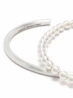 Le Gramme lot bracelet torque-bracelet jonc à perles