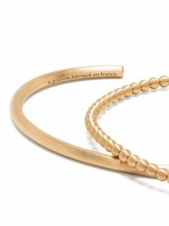 Le Gramme lot bracelet torque-bracelet jonc en or 18ct à perles