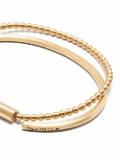 Le Gramme lot bracelet torque-bracelet jonc en or 18ct à perles